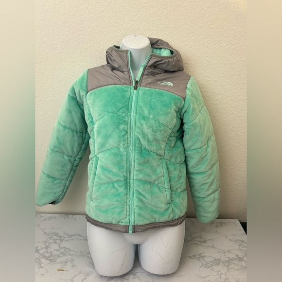 The North Face Jackets & Blazers - The North Face® Womens Reversible Full Zip Puffer Coat Pink Sz XS Mint Green​